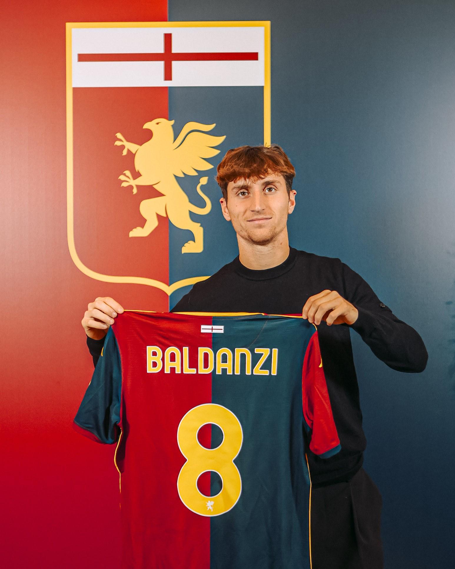 官方：热那亚租借罗马中场巴尔丹齐，包含赛季末买断选项