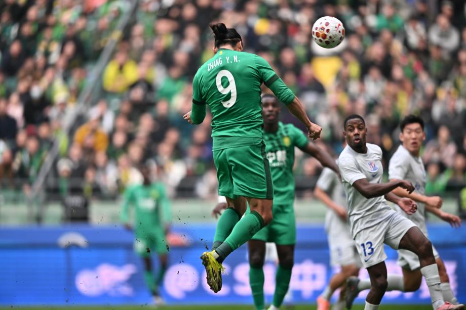 开云体育app下载-中超-张玉宁破门陈晋一进球 北京国安战平上海申花